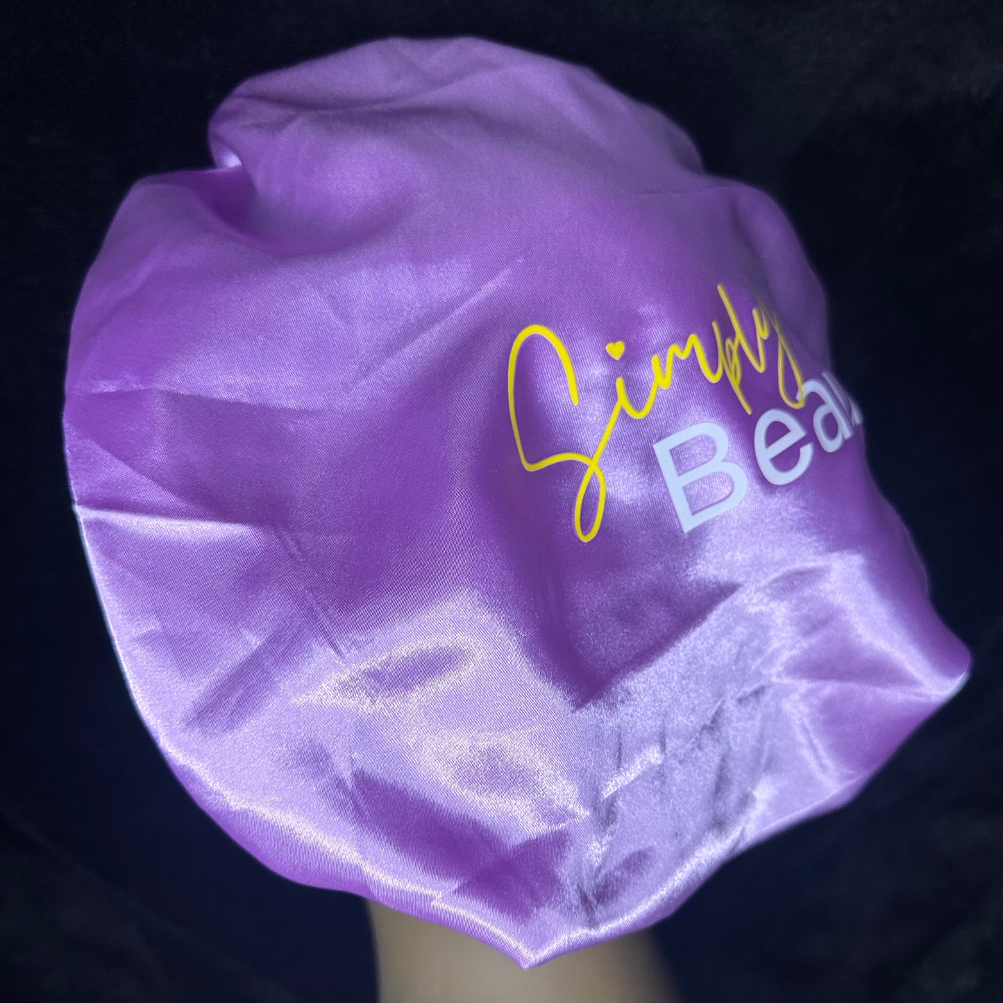 Wide Brimmed Sattin Hair Bonnet