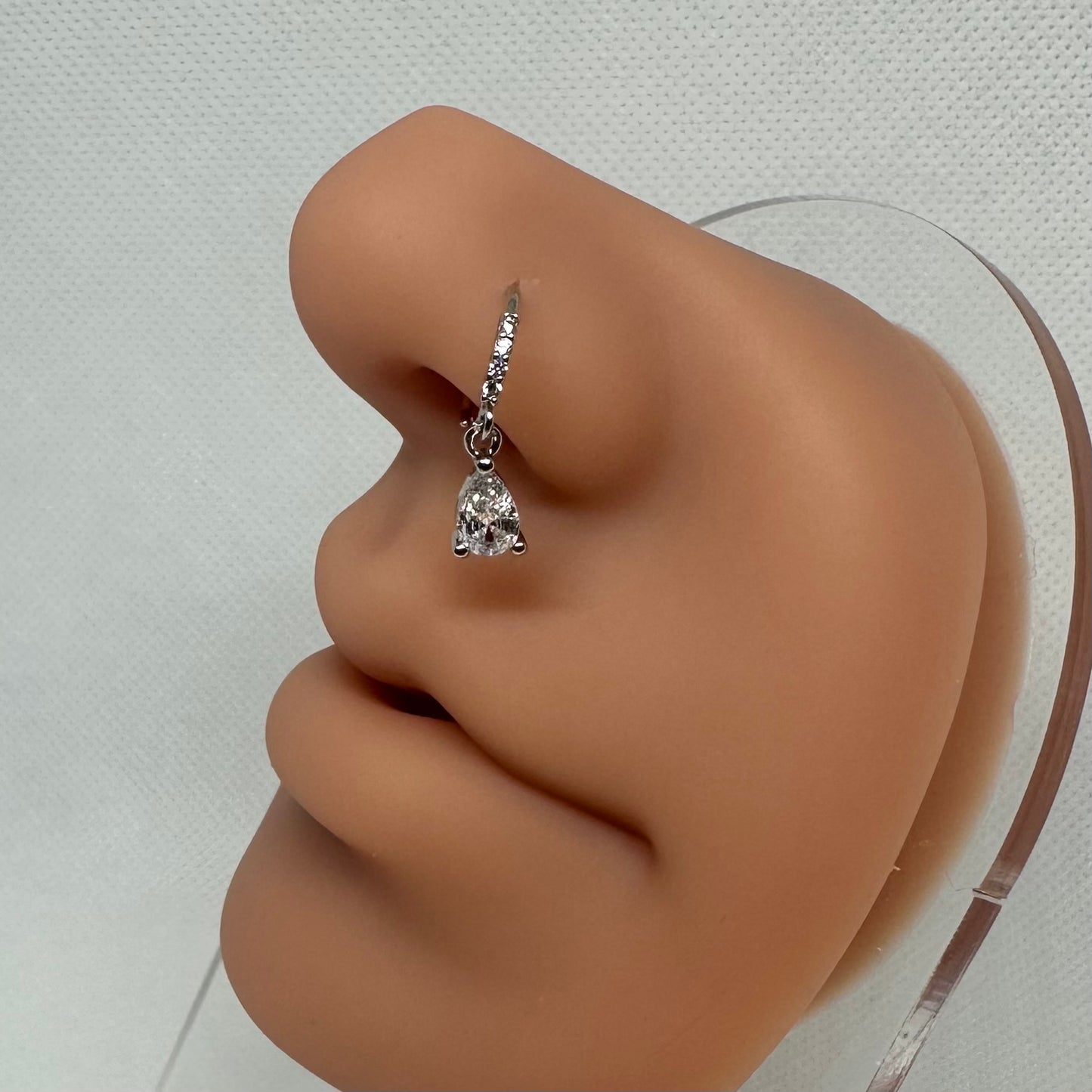 Dangling Gem Nose Ring