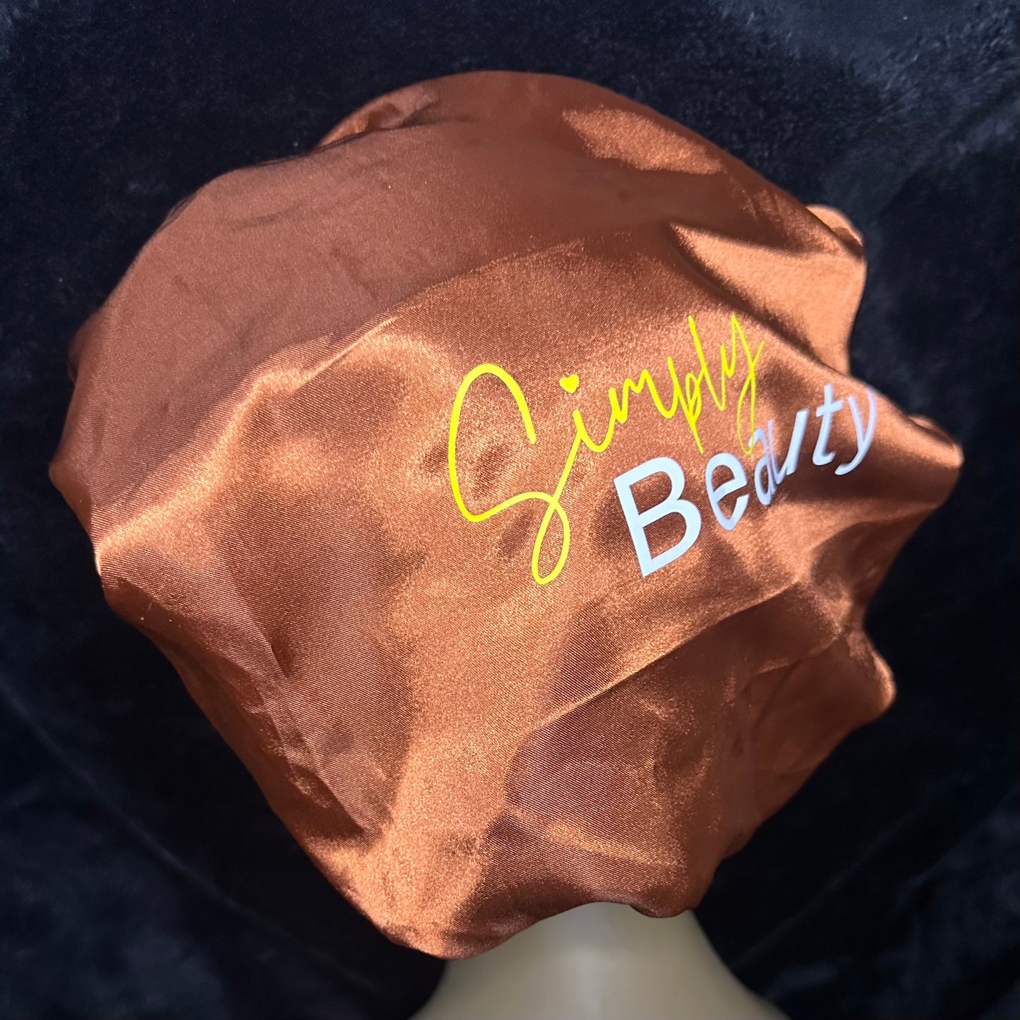 Wide Brimmed Sattin Hair Bonnet