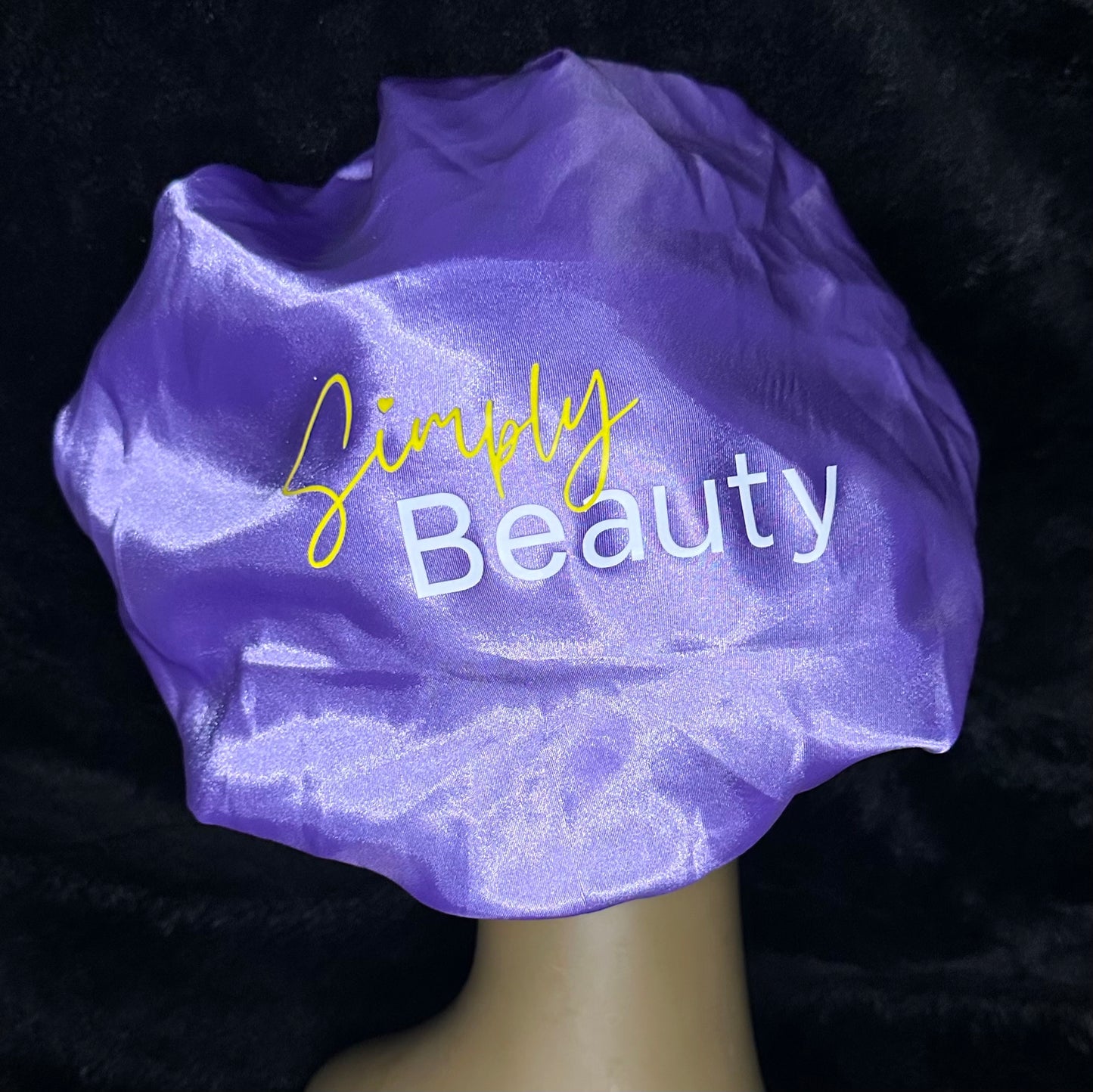 Wide Brimmed Sattin Hair Bonnet