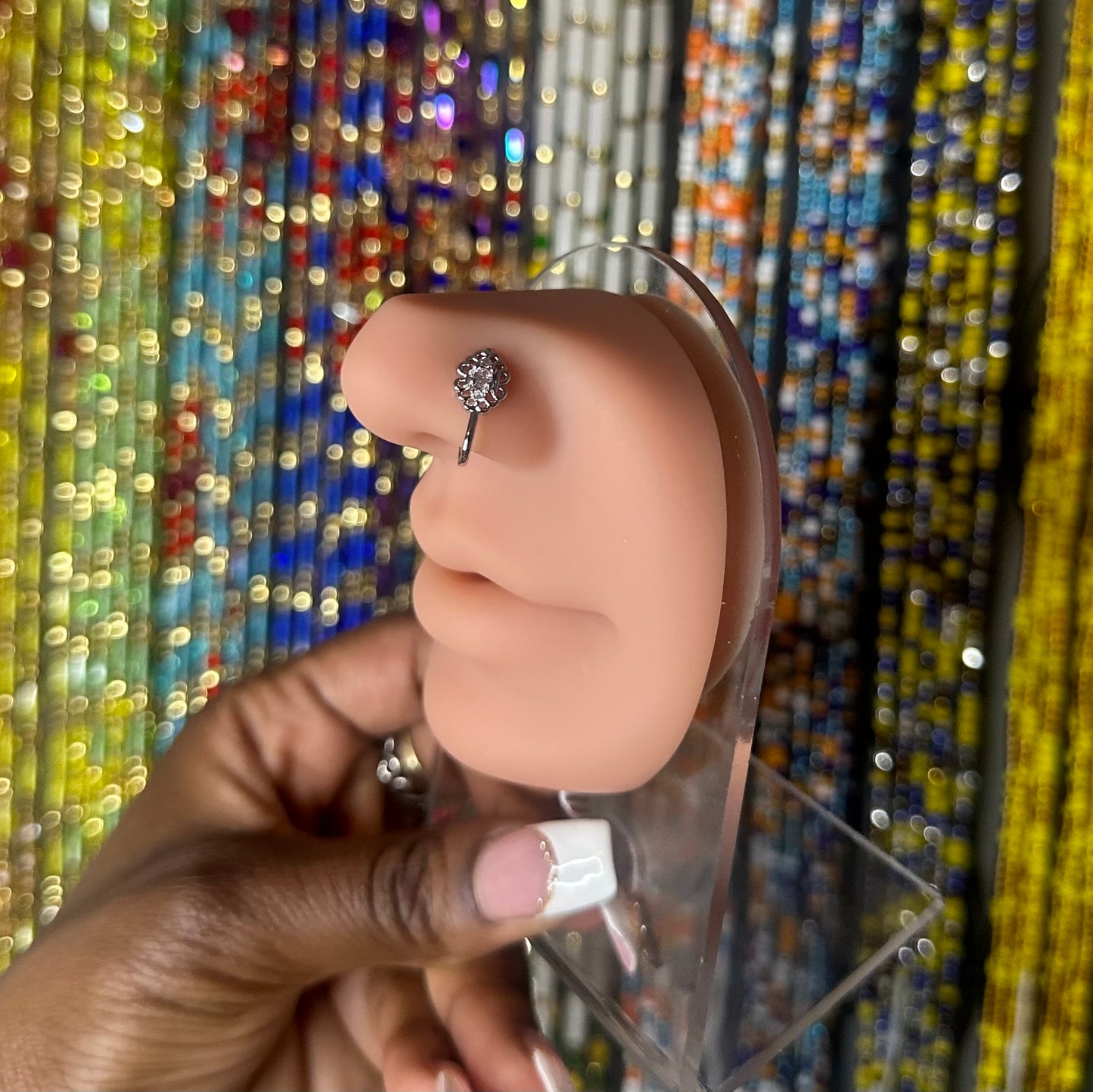 Silver Nose Ring (clip-on)