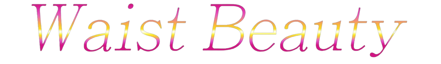 Waist Beauty Logo. Beautiful pink and gold themed. customizable beaded jewelry logo for waist beads, anklets, bracelets, thigh beads, rings