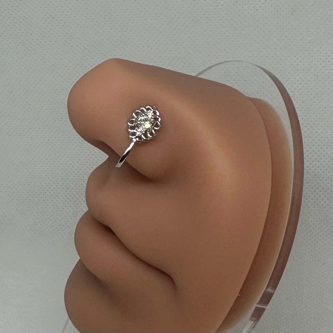 Silver Nose Ring (clip-on)