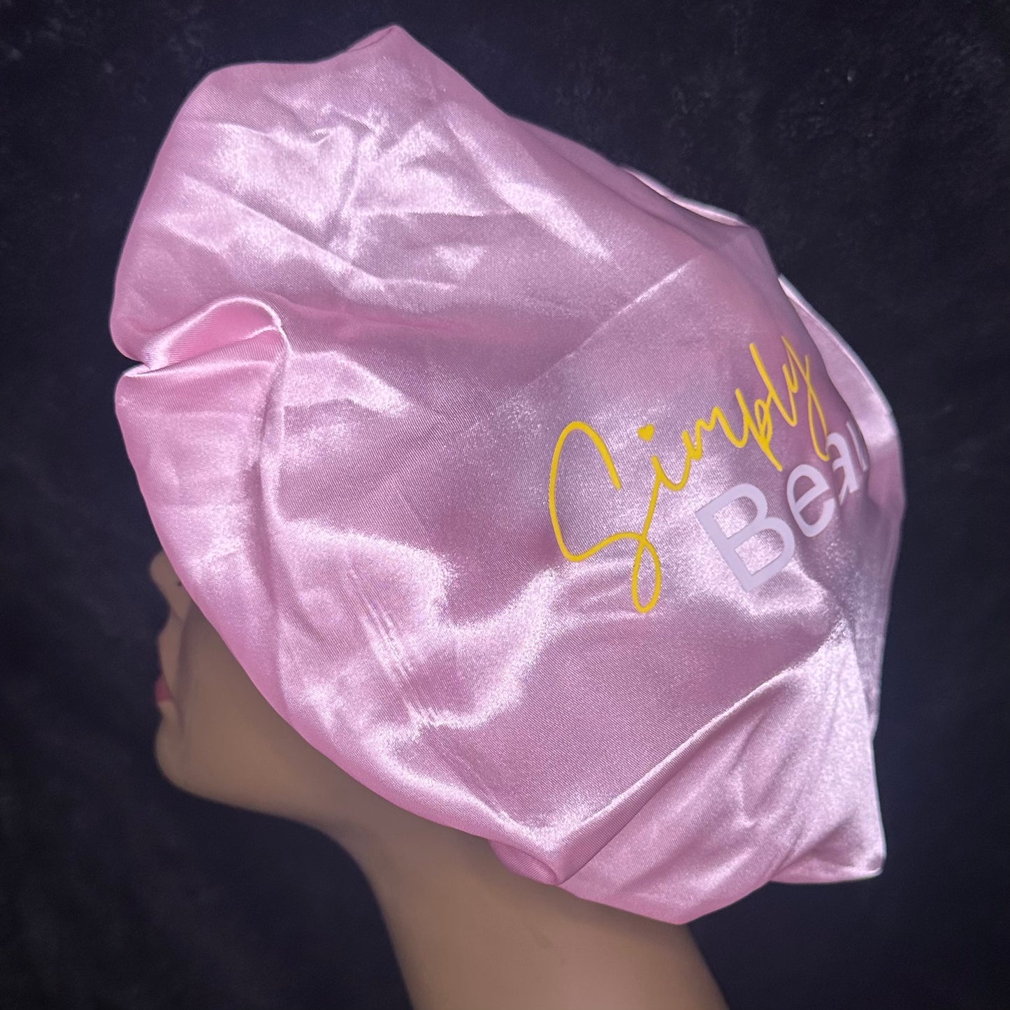Satin Bonnet With Ribbon