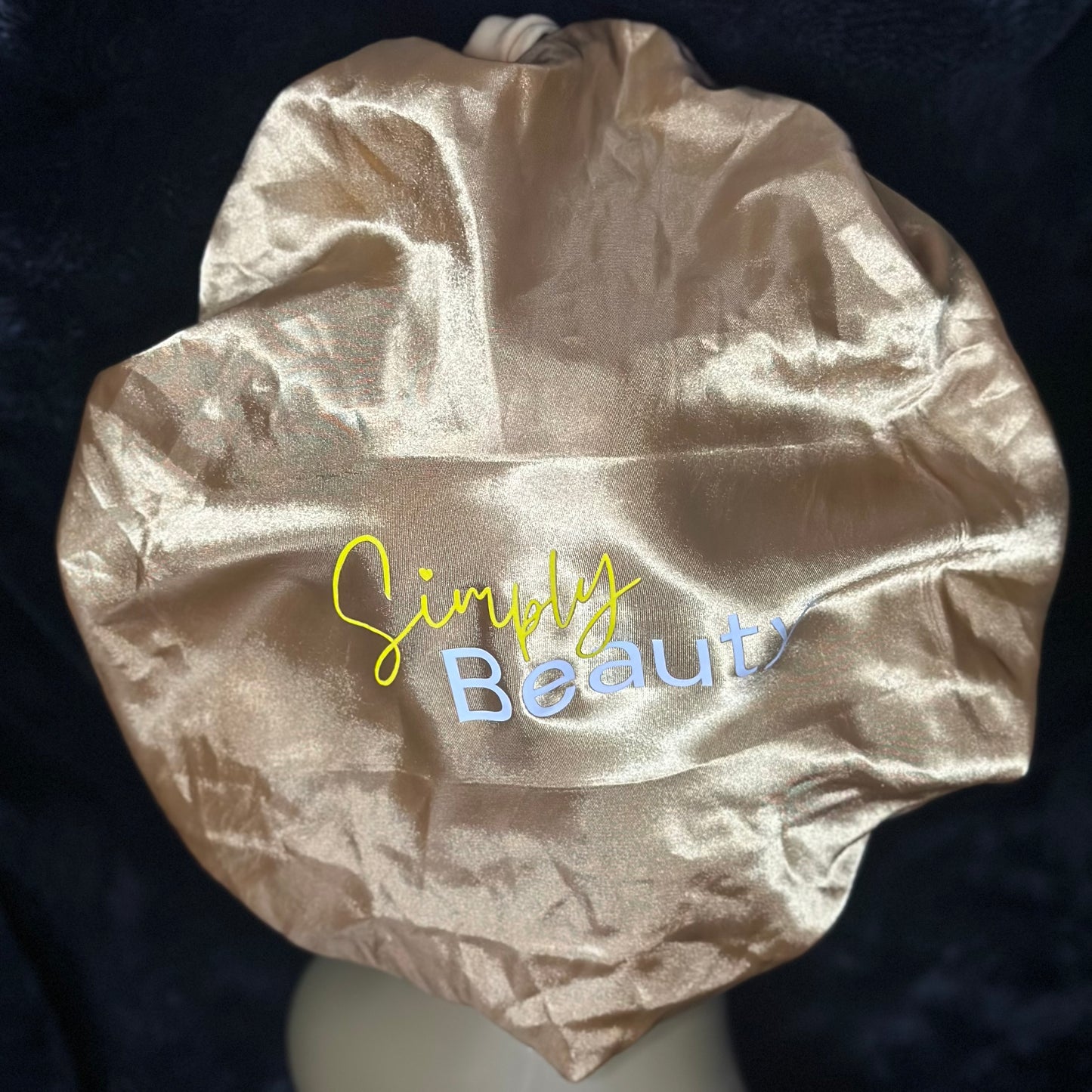 Satin Bonnet With Ribbon