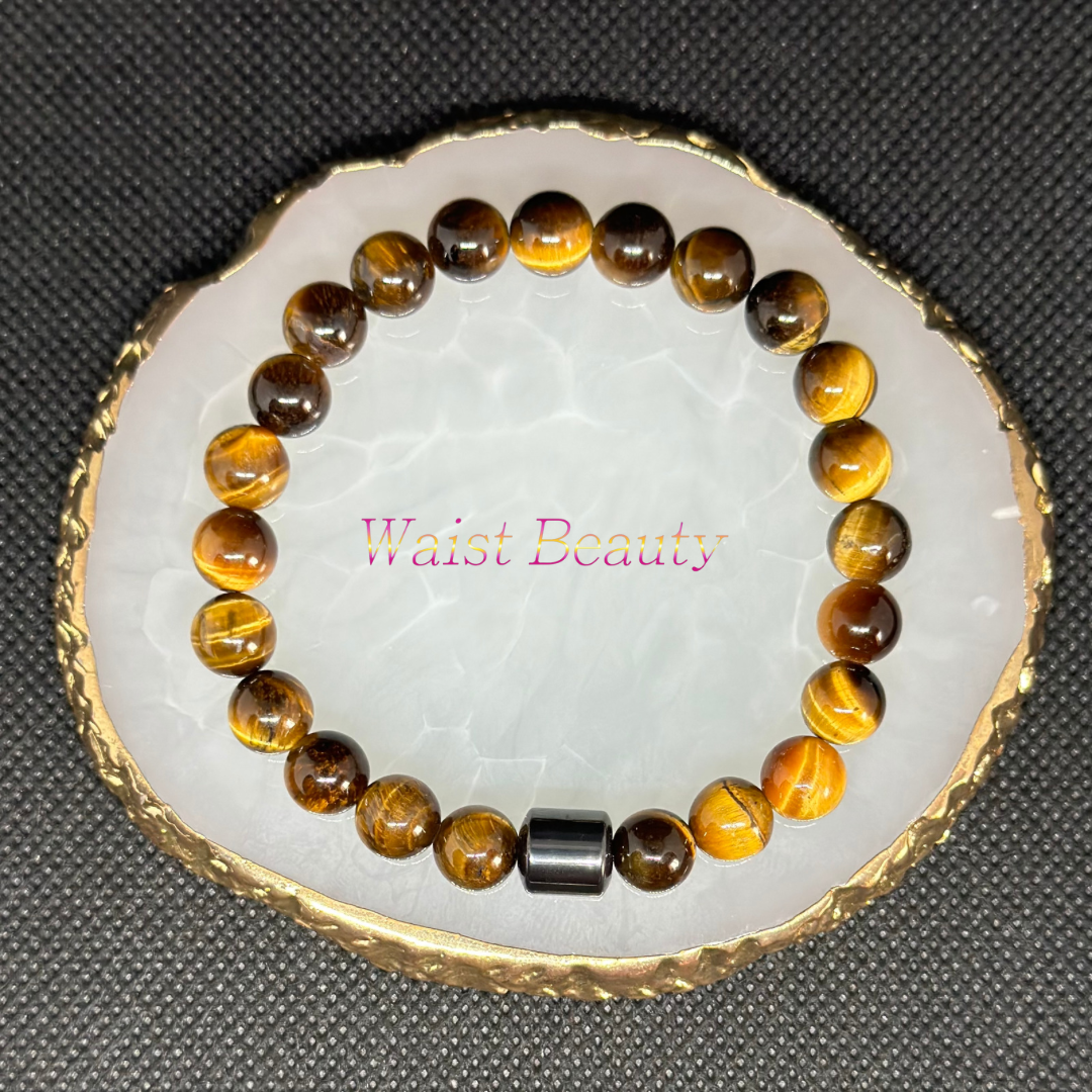 Tiger Eye + (Metal Accent)