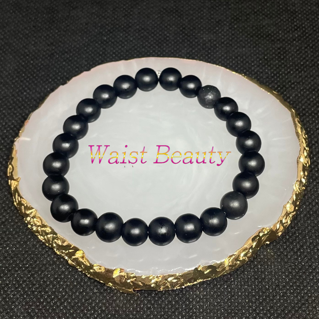 Black Beaded Bracelet