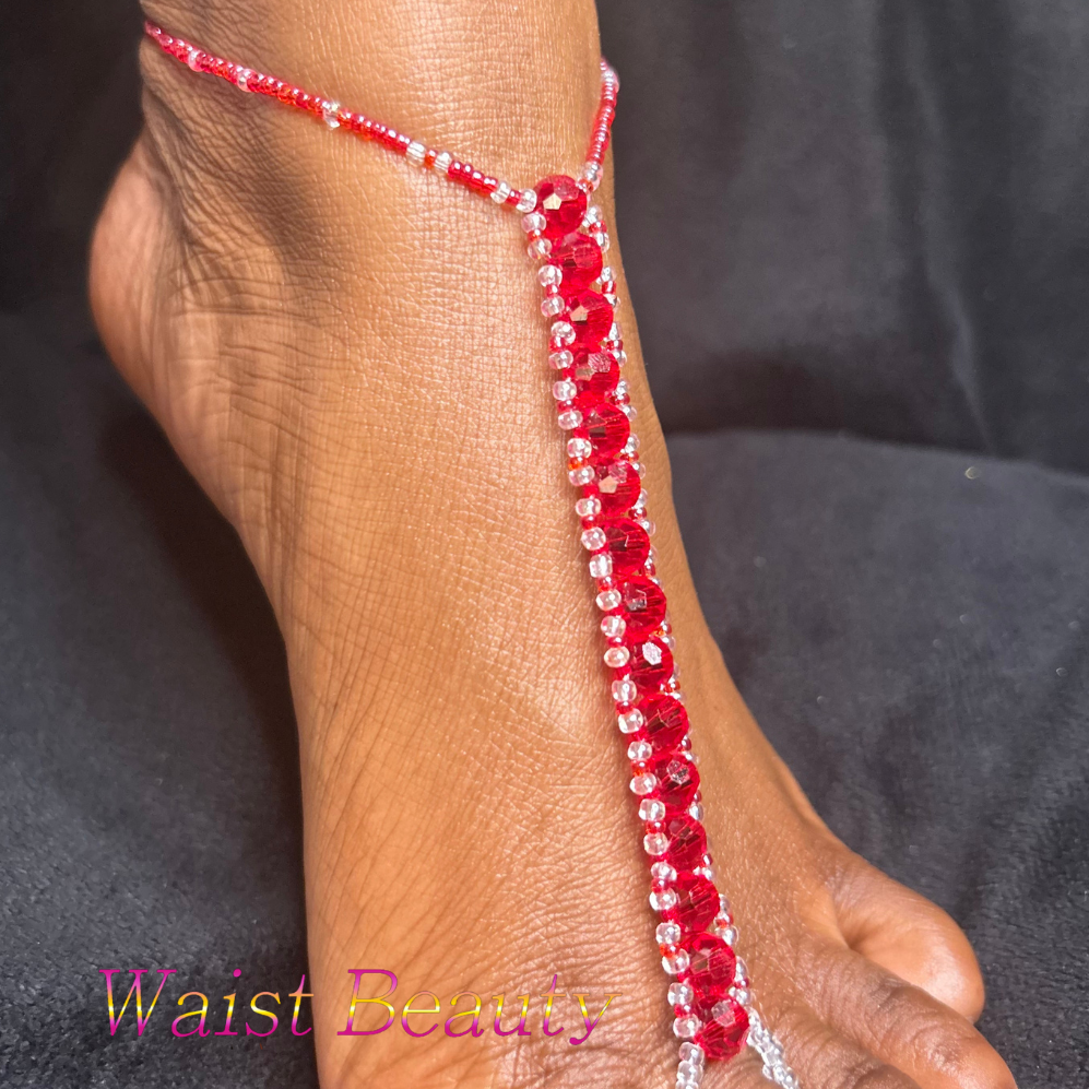 Red Cherry Pie Toe-Anklet