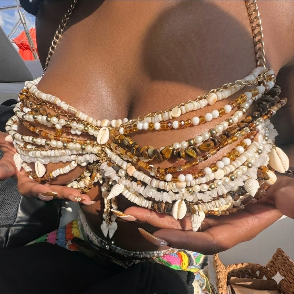 Custom Beaded Bra