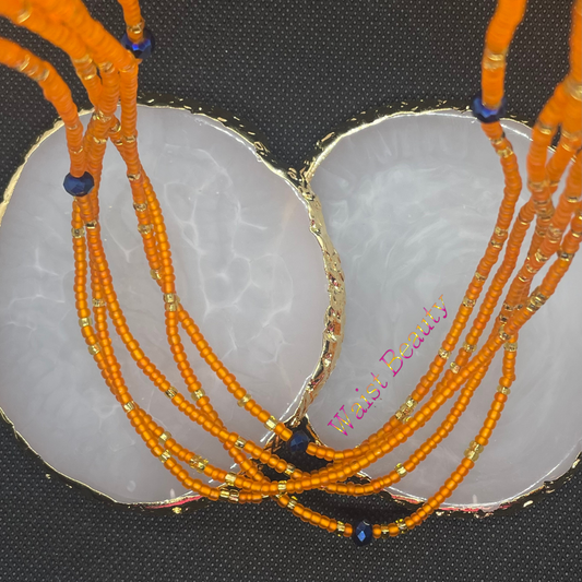 Orange With Blue Accent